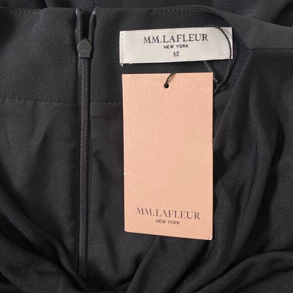 MM Lafleur Black Midi Dress with Sleek Silhouette 10 - Picture 10 of 13